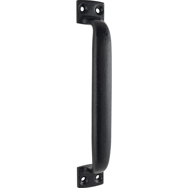 Rukohvat za klizna ravna vrata - 230 mm, sivi lijev crni termolakirani