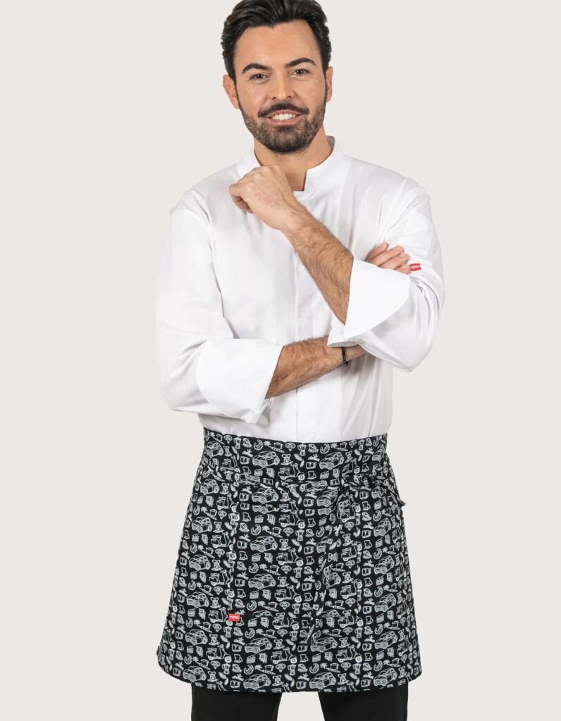 Konobar u pizzeriji nosi Nevada Italy pregacu