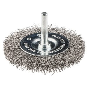 Čelična četka s trnom 75 mm, INOX