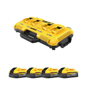 DeWalt DCB104H4-QW Brzi punjač s 4x 5Ah POWERSTACK baterijama