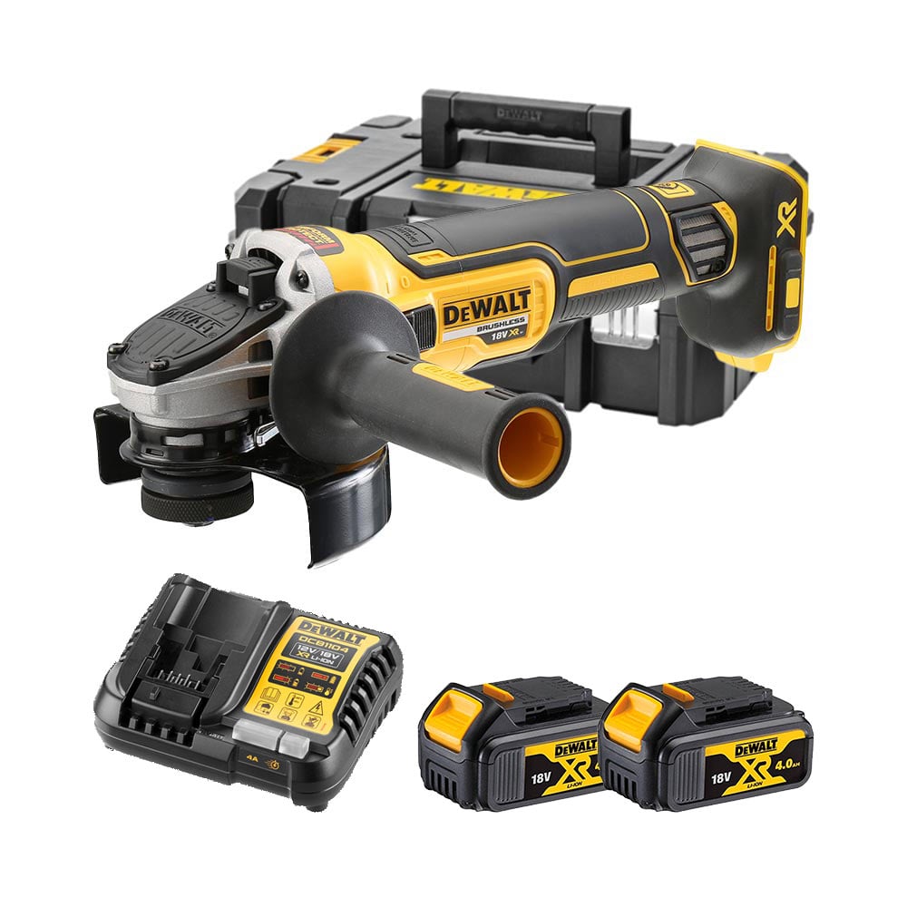 DeWalt DCG405M2 18V Akumulatorska Kutna Brusilica 125mm DeWalt DCG405M2 18V Akumulatorska Kutna Brusilica 125mm