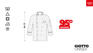 Kuharska Jakna Unisex Toma GIOTTO - Bijela 1 giotto dis toma 15