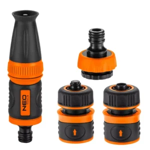 Set 1/2" s ravnom mlaznicom, spojnicama i priključkom za slavinu