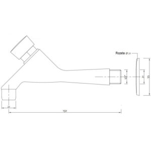 Slavina za hladnu vodu "GP" - potisna - 1